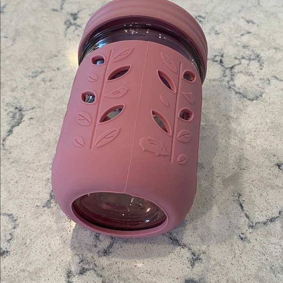 Elk And Friends 8oz Glass Mason Jar Cups Silicone Sleeves 2 Toddler Sippy Cups - Picture 7 of 8